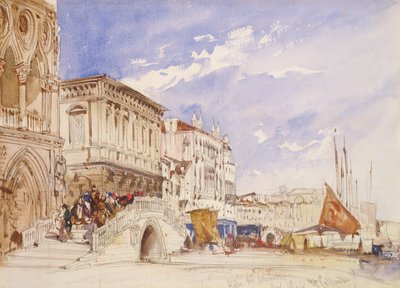 Riva degli Schiavoni, Venedig, 1846 von William Callow